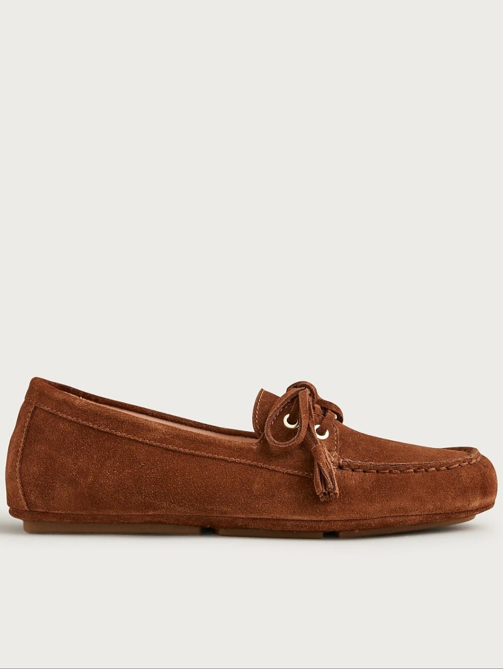 J. Crew Suede Driving Loafers In English Saddle - Picture 3 of 15